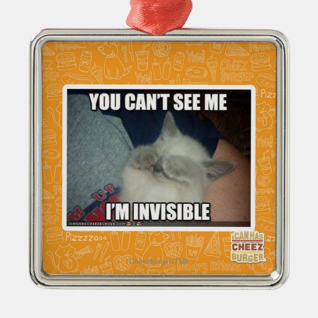I'm Invisible Metal Tree Decoration (Front)