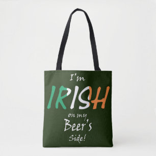 I'm Irish On My Beer's Side stcn Tote Bag