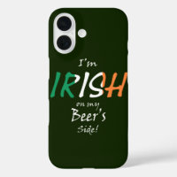 I'm Irish On My Beer's Side wt Irish Flag iphcnt