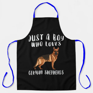 Im Just A Boy Who Loves German Shepherd Apron