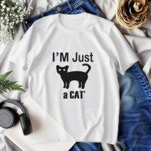 I'm just a cat' crazy cat lady gifts Tshirt