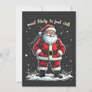 I'm Just a Chill Guy Christmas Santa Chill Guy Invitation