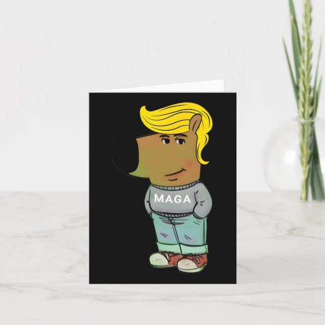 I'm Just A Chill Guy Trump Funny  Card (Front)