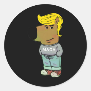 I'm Just A Chill Guy Trump Funny Classic Round Sticker