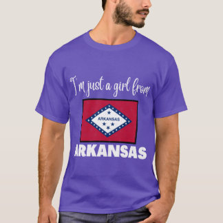 Im just a girl from Arkansas State pride design fo T-Shirt