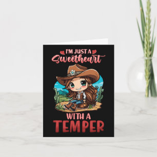 Im Just A Sweetheart With A Temper I Equestrian Ho Card
