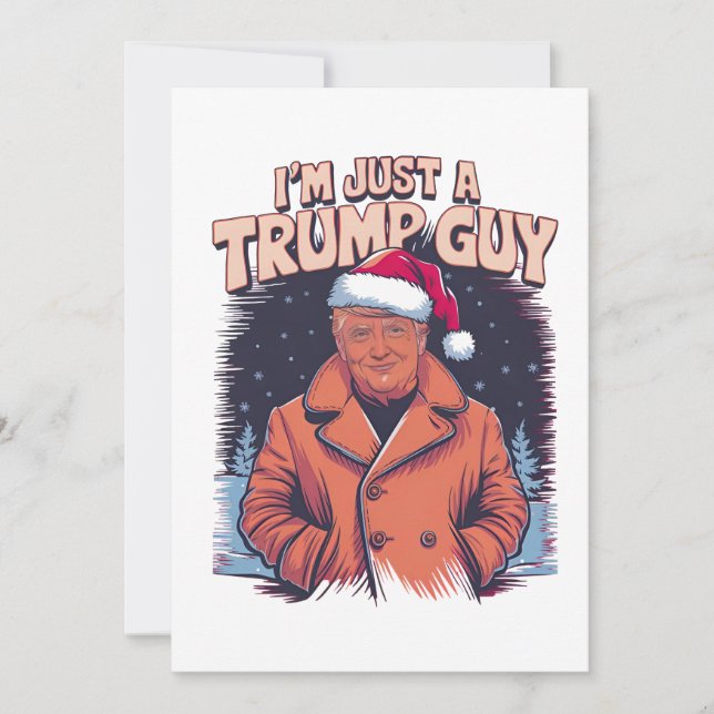 i'm Just a Trump Guy Chill Guy Meme Trump T-Shirt Invitation (Front)