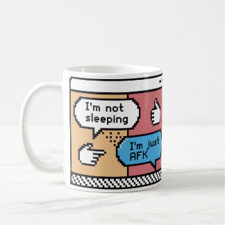 I'm Just AFK | Funny Gamer Pixel Art  Coffee Mug