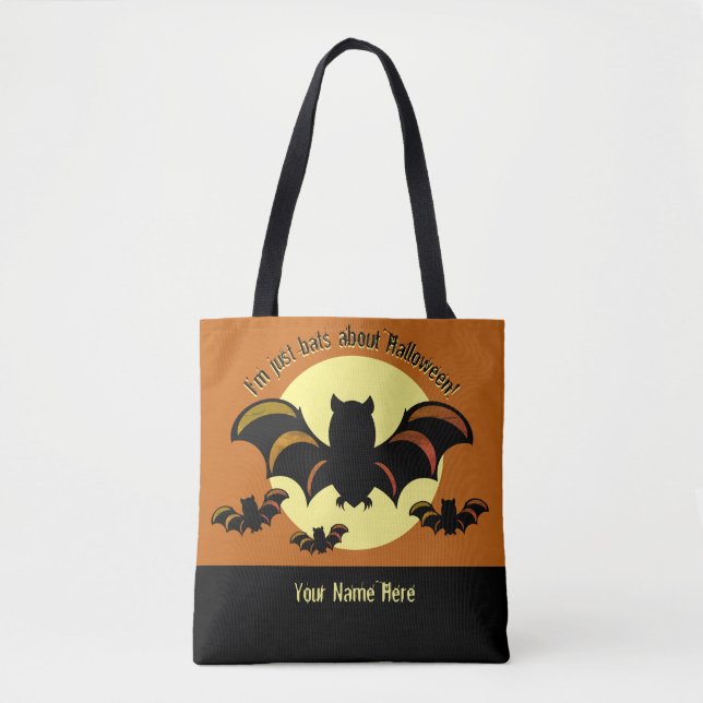 I'm Just Bats About Halloween Shoulder Bag (Front)