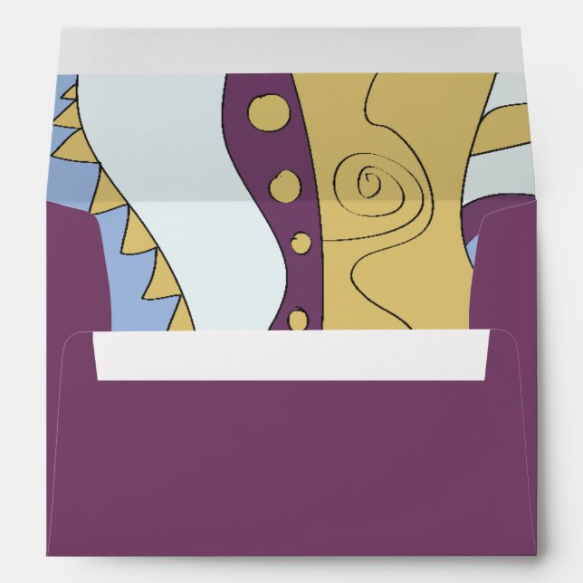 IM JUST COOL Bar Bat Mitzvah Invitation Envelope (Back (Bottom))