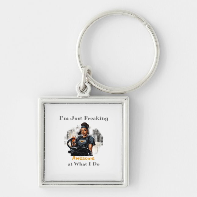 I'm Just Freaking ... Classic Key Ring (Front)