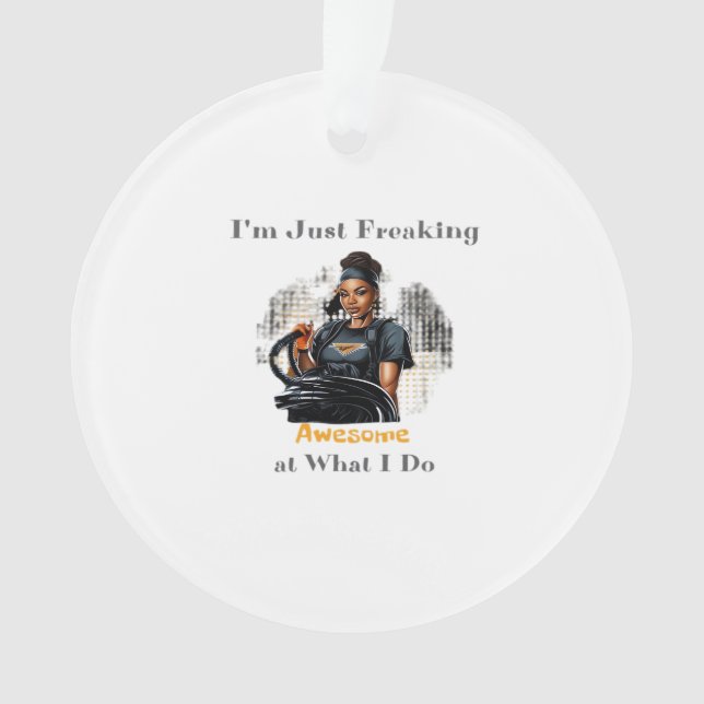 I'm Just Freaking ... Classic Ornament (Front)