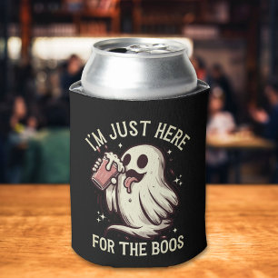 I'm Just her for the Boos Fun Halloween Can Cooler