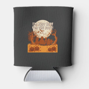 Im Just Here Boos Halloween Kids Silhouette Moon P Can Cooler