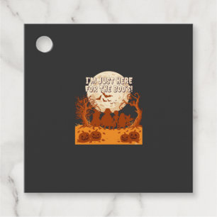Im Just Here Boos Halloween Kids Silhouette Moon P Favour Tags