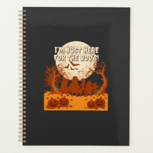 Im Just Here Boos Halloween Kids Silhouette Moon P Planner