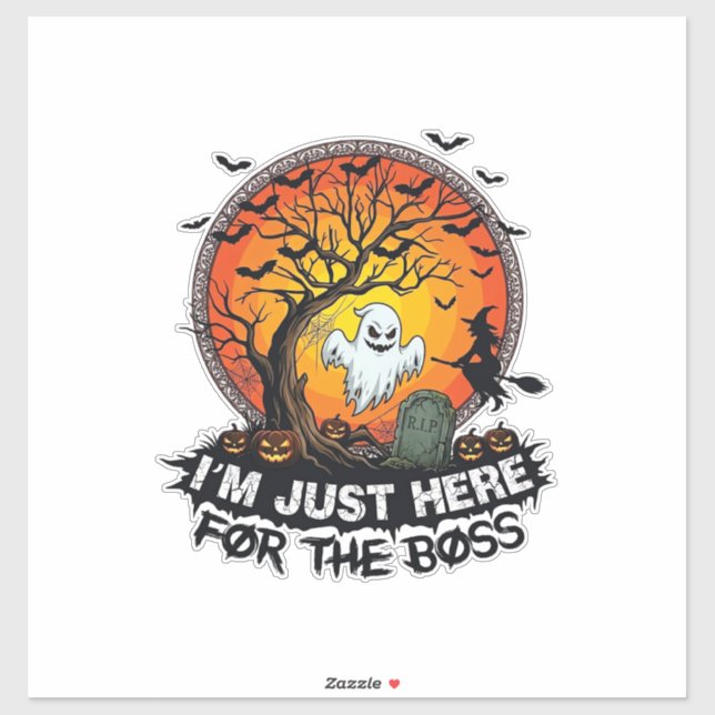 Im Just Here Boss Halloween Ghost Witch Pumpkins_1 (Sheet)