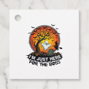 Im Just Here Boss Halloween Ghost Witch Pumpkins_1 Favour Tags