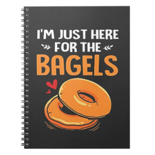 I'm Just Here for the Bagels Jewish Food Notebook