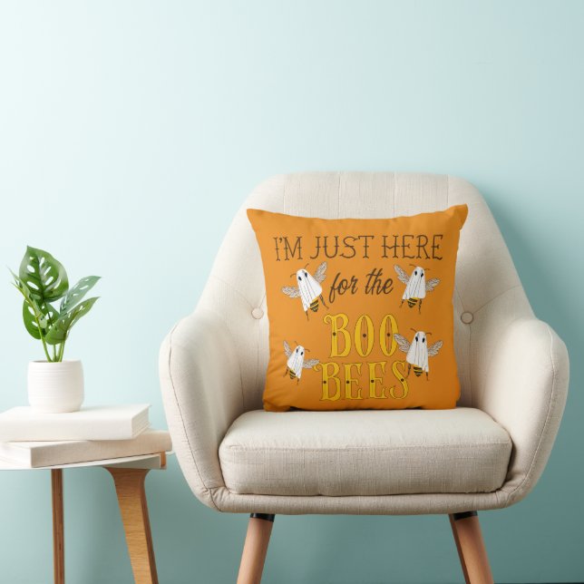I'm Just Here for the Boo Bees Funny Halloween Cushion (Chair)