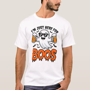 I'm Just Here For The Boos Cute Ghost Halloween Co T-Shirt