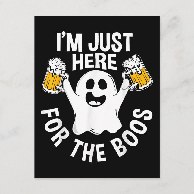  I'm Just Here For The Boos  Enclosure Card (Front)