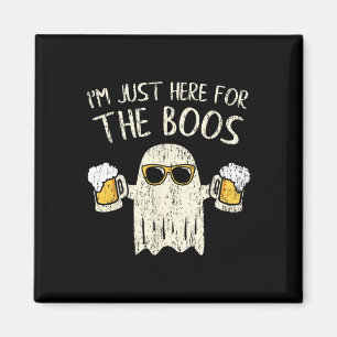 Im Just Here for the Boos Fun Gift Halloween Ghos Magnet