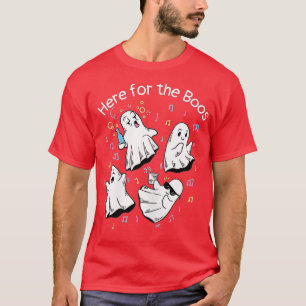 I'm Just Here For The Boos Funny Halloween Ghost C T-Shirt
