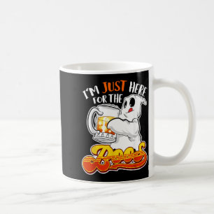 Im Just Here for the Boos Funny Halloween Ghost Coffee Mug