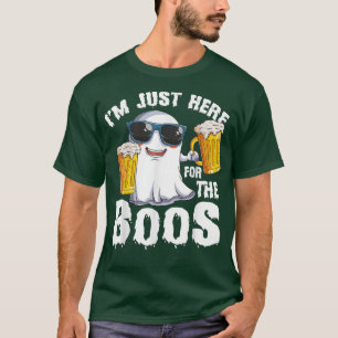Im Just Here For The Boos Funny Halloween Tee Men 