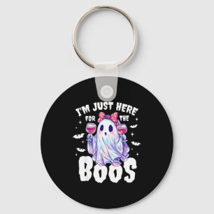 Im Just Here For The Boos Funny Halloween Women Gh Key Ring