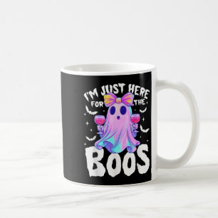 Im Just Here For The Boos Ghost Cute Funny Hallowe Coffee Mug
