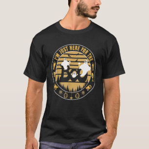 Im Just Here For The Boos Ghost Halloween Drinking T-Shirt