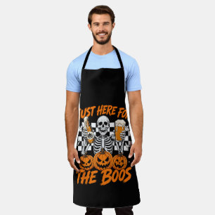 I'm Just Here for The Boos Halloween Skeleton Apron