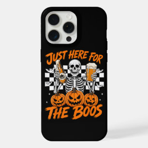 I'm Just Here for The Boos Halloween Skeleton iPhone 15 Pro Max Case