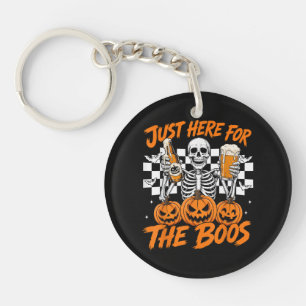 I'm Just Here for The Boos Halloween Skeleton Key Ring