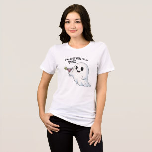 I'm Just Here for the Boos Halloween Tri-Blend Shirt
