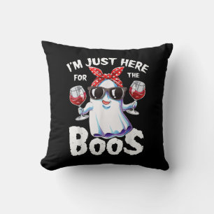 I'm Just Here For The Boos Halloween Women Ghost C Cushion