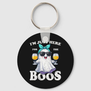 I'm Just Here For The Boos Halloween Women Ghost C Key Ring