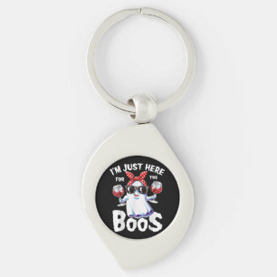 I'm Just Here For The Boos Halloween Women Ghost C Key Ring
