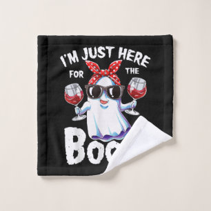 I'm Just Here For The Boos Halloween Women Ghost C Wash Cloth