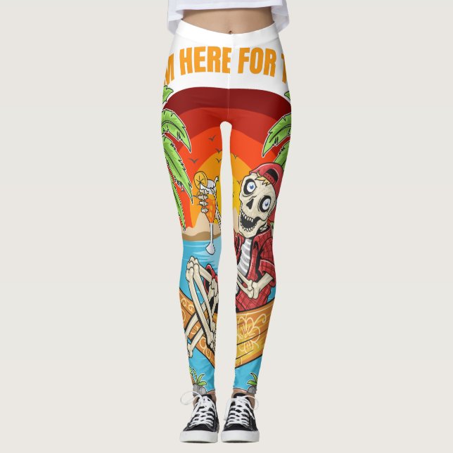 I'm Just Here For The Boos Leggings (Front)