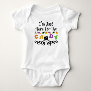 I'm Just Here For the Candy Baby Bodysuit
