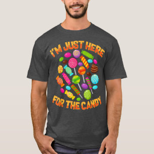I'm Just Here For The Candy Funny Halloween Pun Co T-Shirt