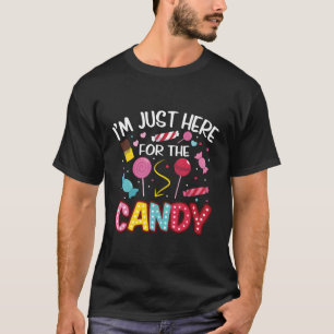 I'M Just Here For The Candy Halloween Lollipop Swe T-Shirt