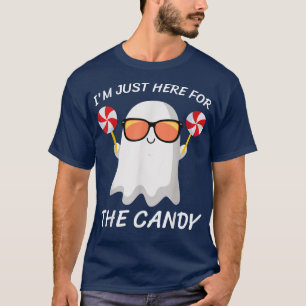 Im Just Here For The Candy Halloween Party Ghost C T-Shirt