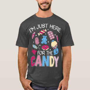 Im Just Here For The Candy Sweet Sugar Lollipop De T-Shirt