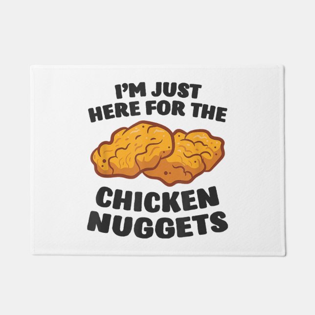 I'm Just Here For The Chicken Nuggets Doormat (Front)