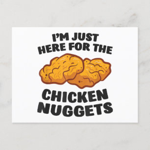 I'm Just Here For The Chicken Nuggets Holiday Postcard