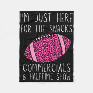 I'm Just Here For The Commercials Fleece Blanket